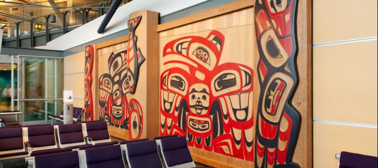 Image of "King Salmon" art piece at YVR