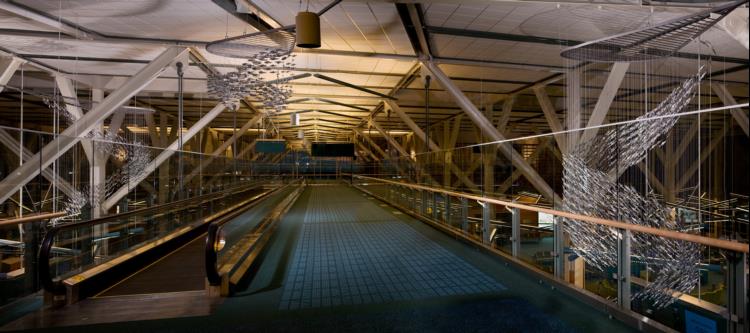 Image of "Net Work" art piece at YVR