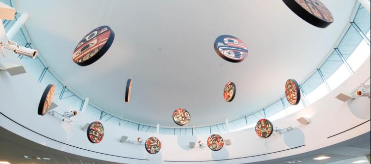 Image of "Sky to Sky" art piece at YVR
