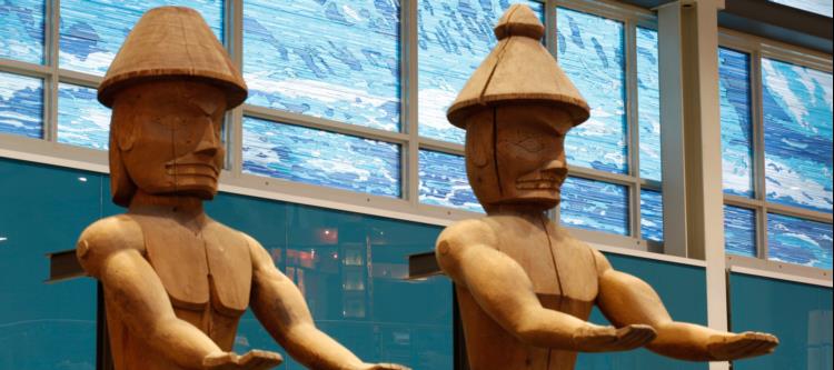 Image of "Welcome Figures" art piece at YVR