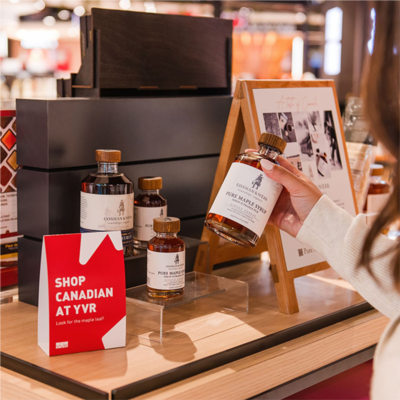 photo of a bottle of maple syrup