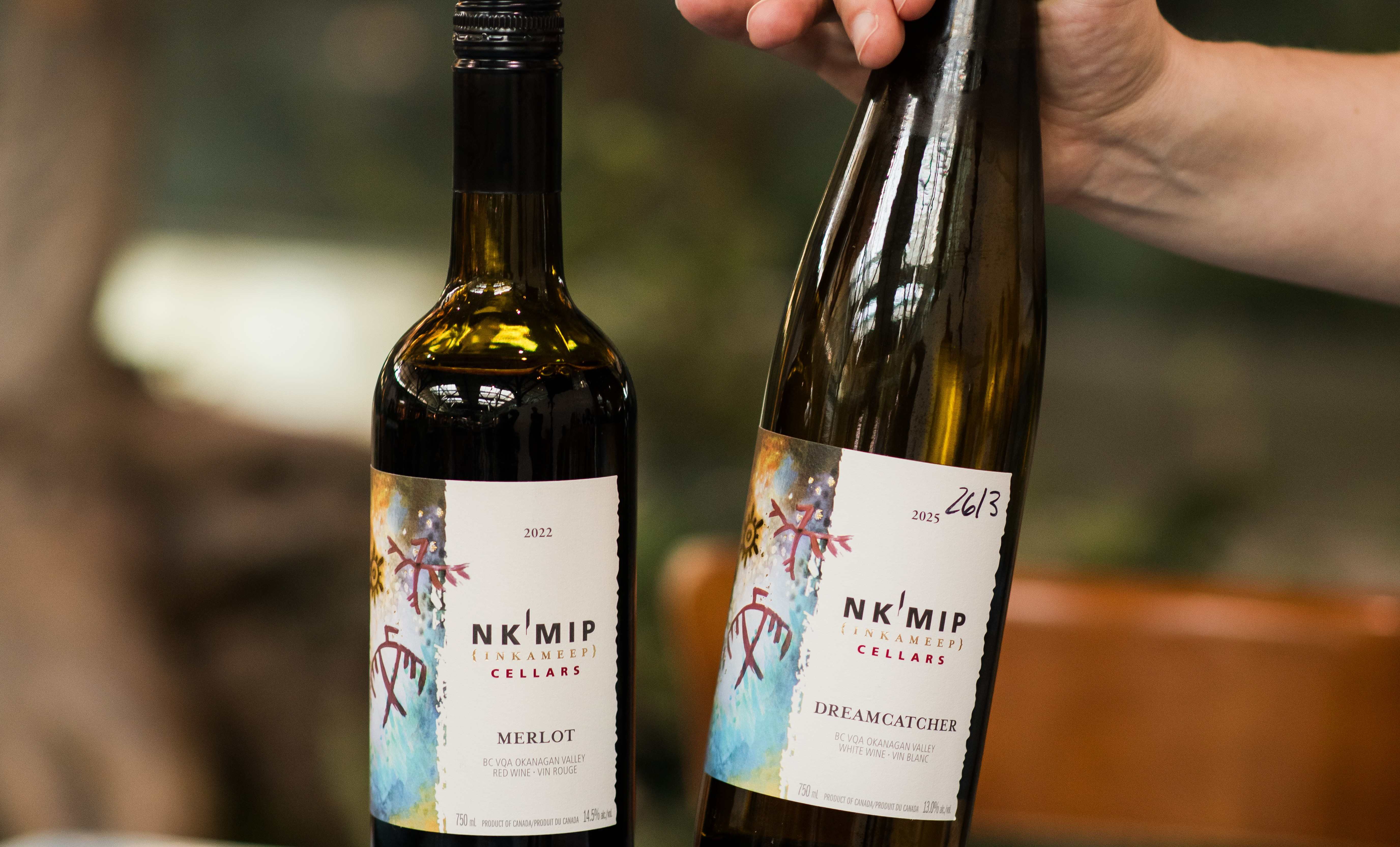 Nk'Mip Cellars wine bottles